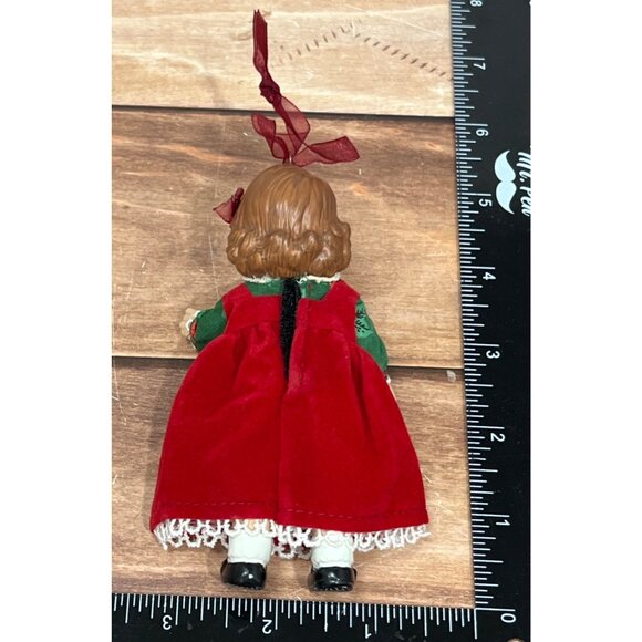 2003 HALLMARK KEEPSAKE ORNAMENT QX8219 MISTLETOE MISS BY NINA AUBE LITTLE GIRL - Picture 8 of 11
